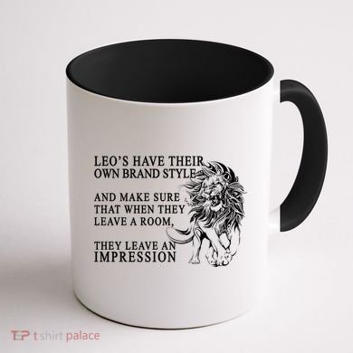 Leo Brand Of Style Zodiac Coffee Mug back