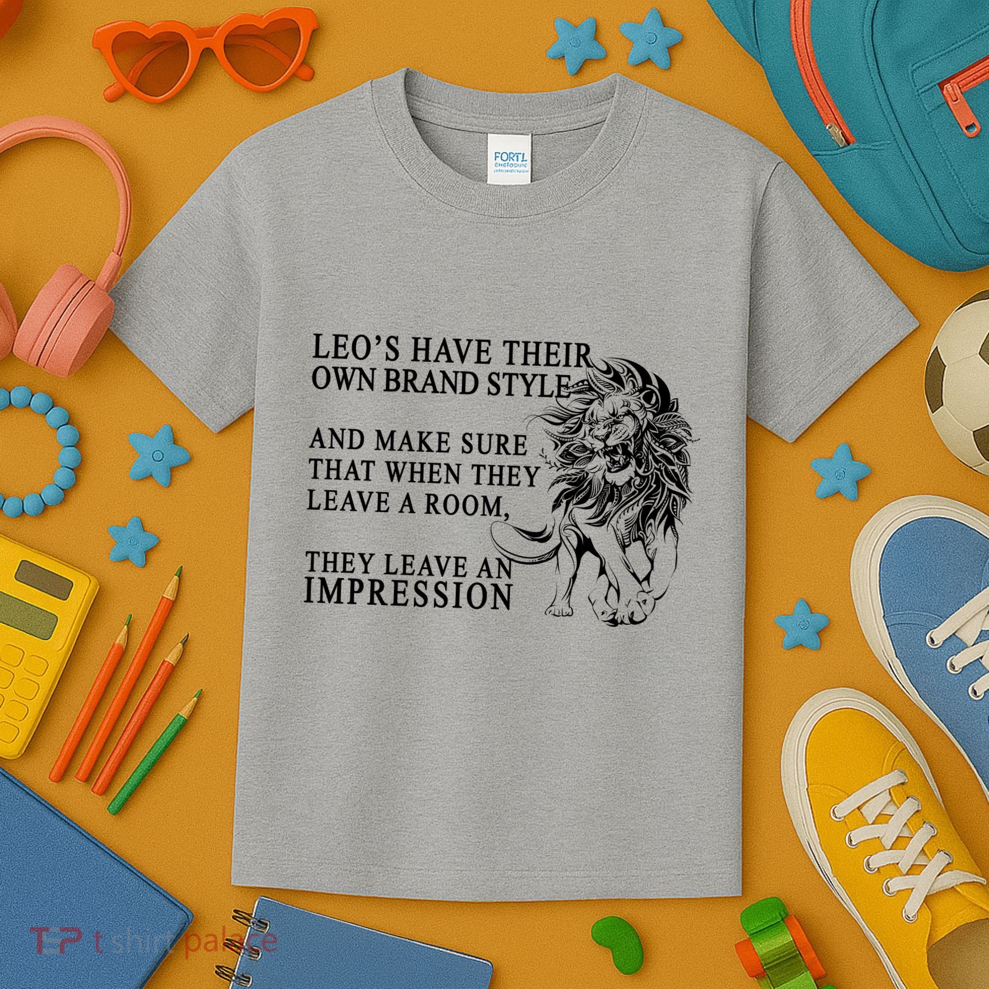 Leo Brand Of Style Zodiac Kids T-Shirt