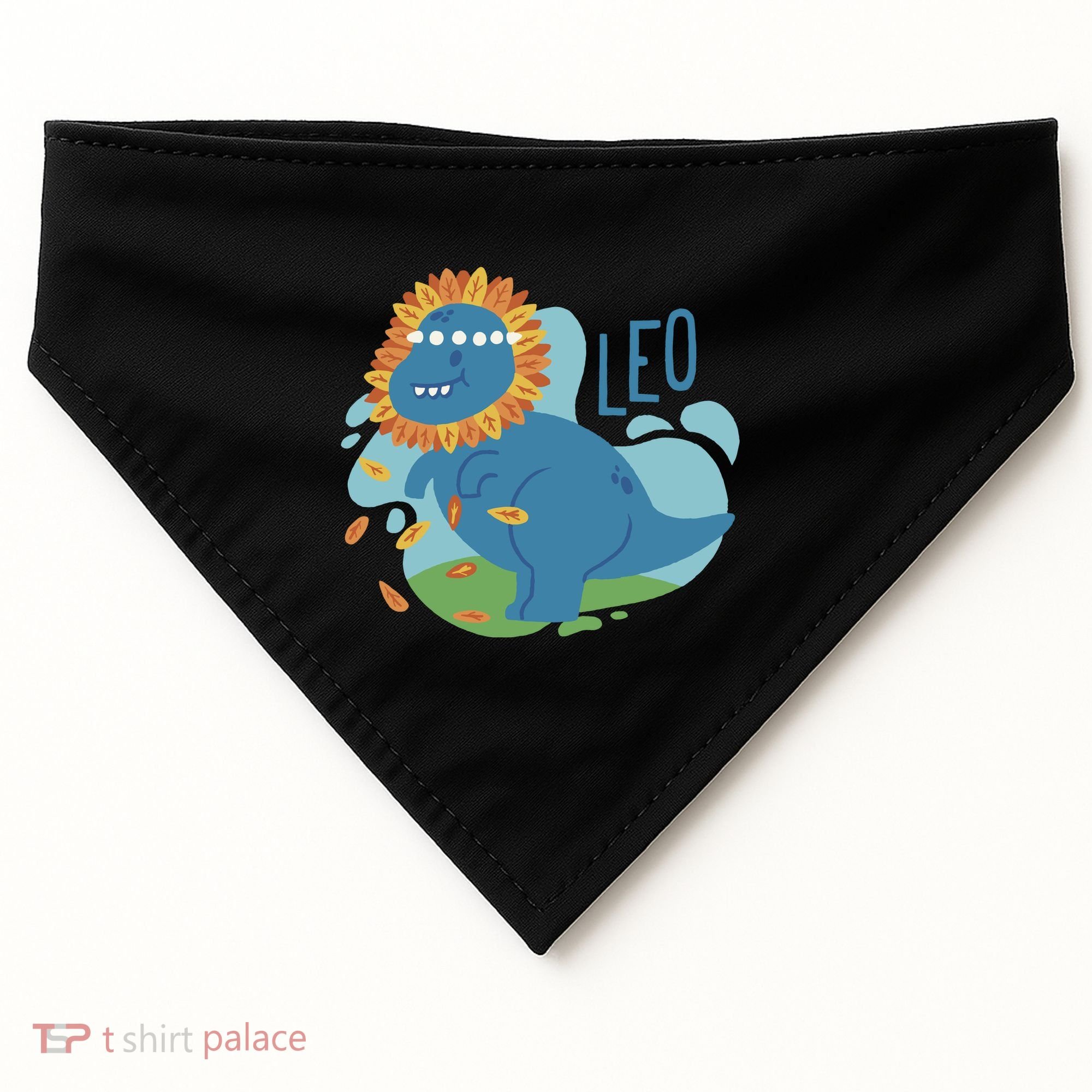 Leo Dinosaur USA-Made Doggie Bandana