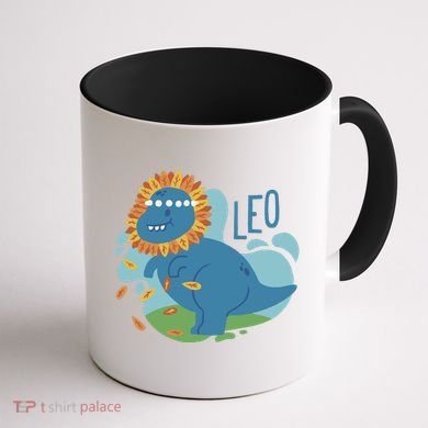 Leo Dinosaur Coffee Mug back