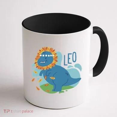 Leo Dinosaur Coffee Mug back