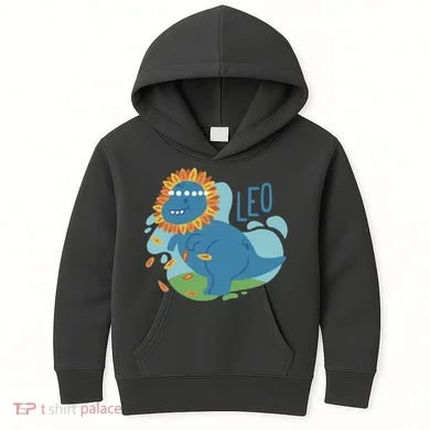 Leo Dinosaur Kids Hoodie