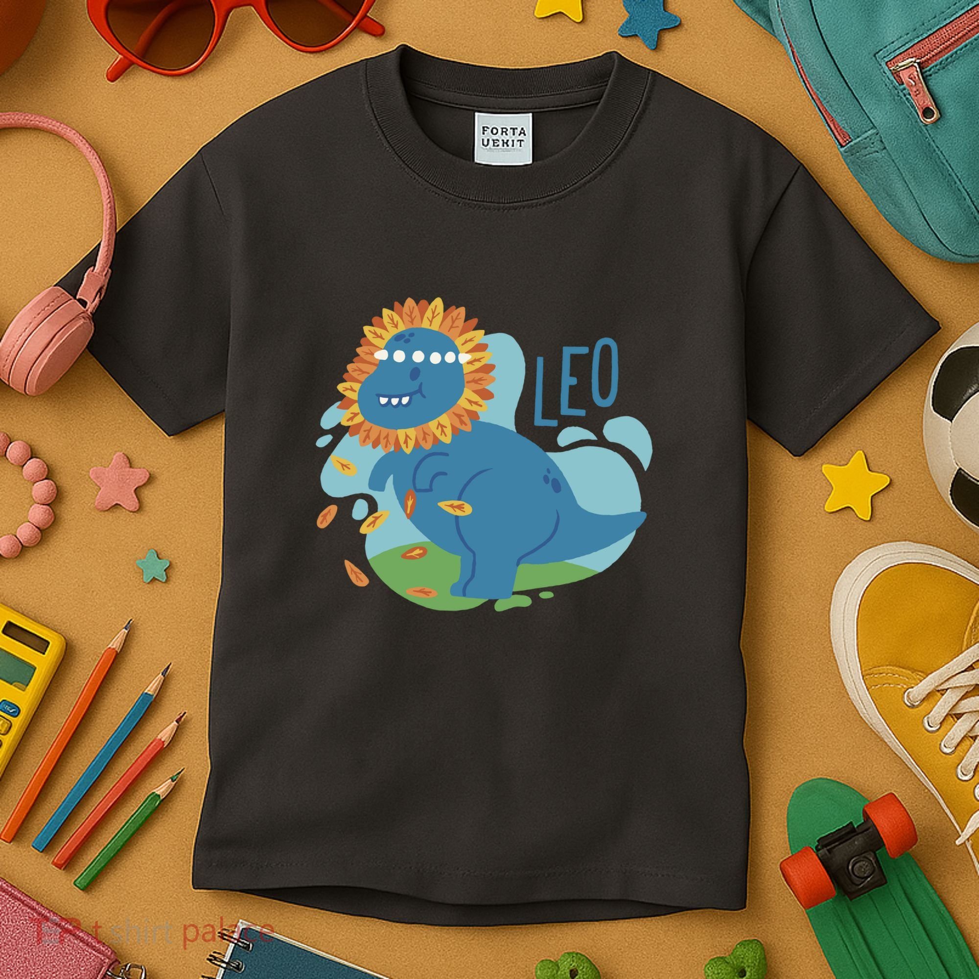 Leo Dinosaur Kids T-Shirt