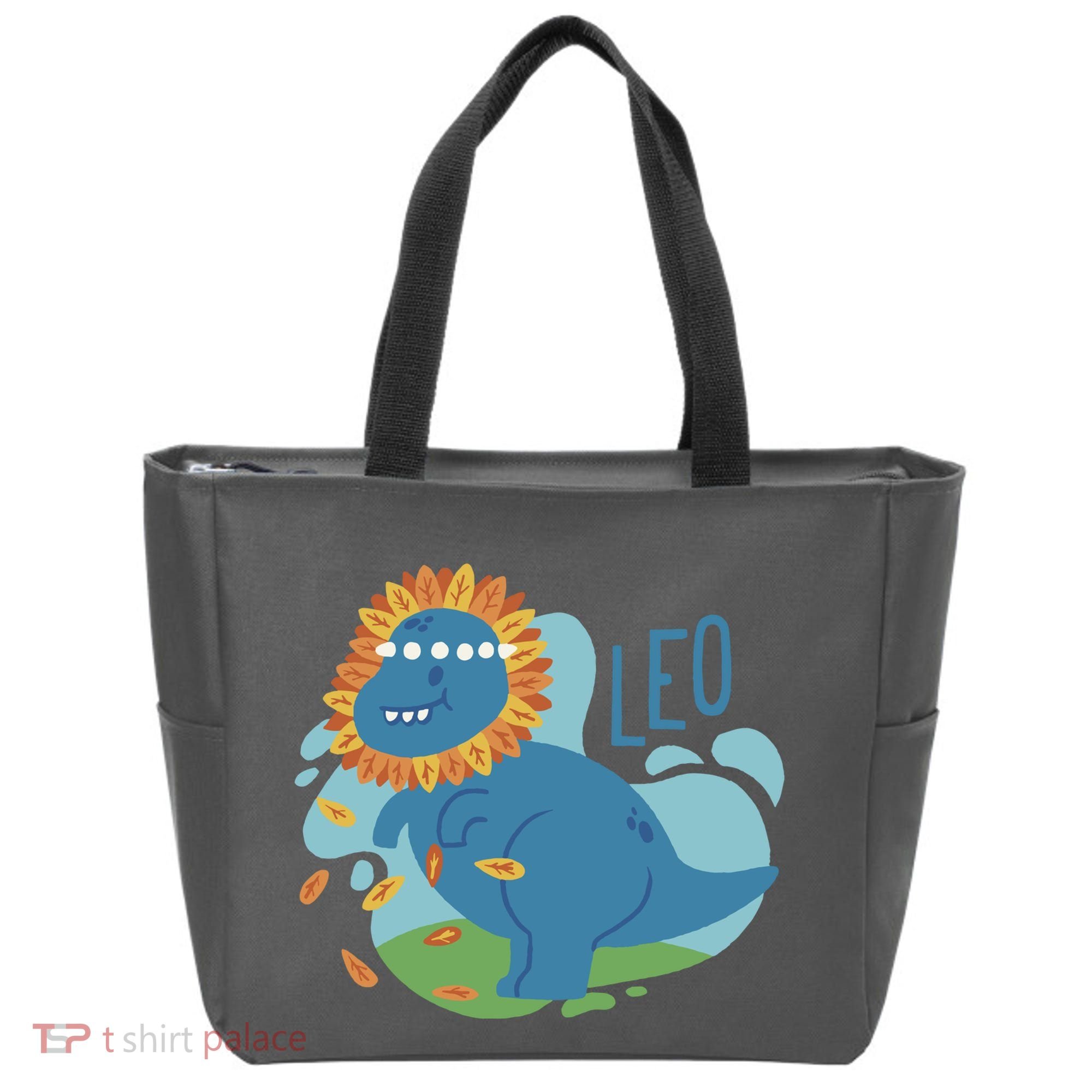 Leo Dinosaur Tote Bag