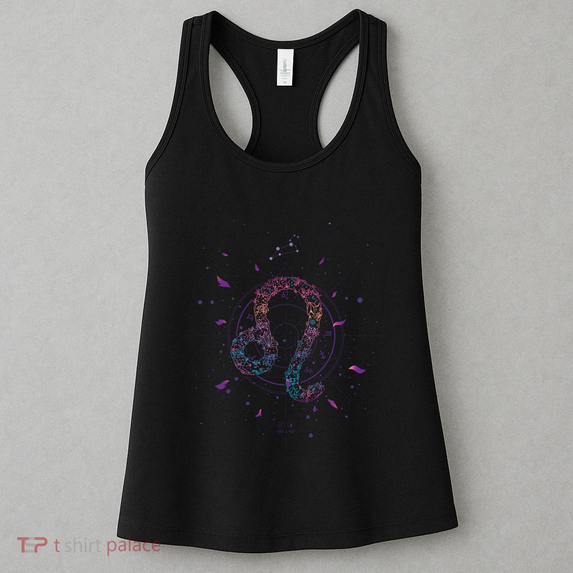Leo Floral Zodiac Women's Tank Top