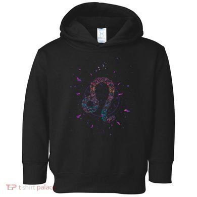 Leo Floral Zodiac Toddler Hoodie