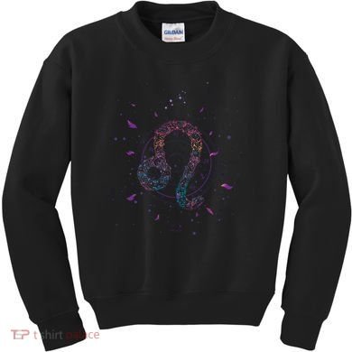 Leo Floral Zodiac Kids Sweatshirt
