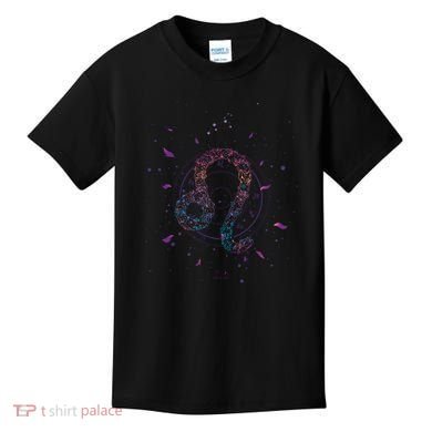 Leo Floral Zodiac Kids T-Shirt