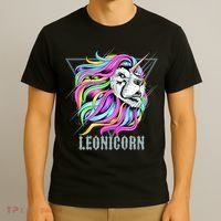 Leo Leonicorn Funny Unicorn Zodiac Sign T-Shirt thumb 3