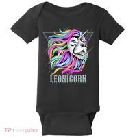 Leo Leonicorn Funny Unicorn Zodiac Sign Baby Bodysuit thumb 0