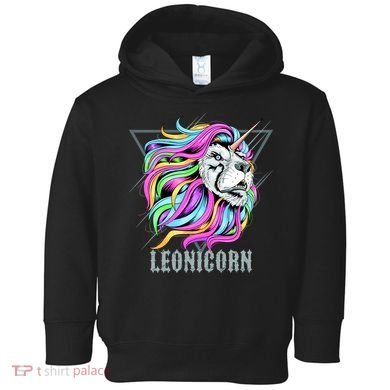 Leo Leonicorn Funny Unicorn Zodiac Sign Toddler Hoodie