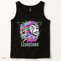 Leo Leonicorn Funny Unicorn Zodiac Sign Tank Top thumb 2