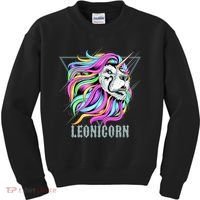 Leo Leonicorn Funny Unicorn Zodiac Sign Kids Sweatshirt thumb 0