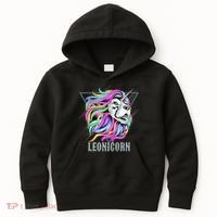Leo Leonicorn Funny Unicorn Zodiac Sign Kids Hoodie thumb 0