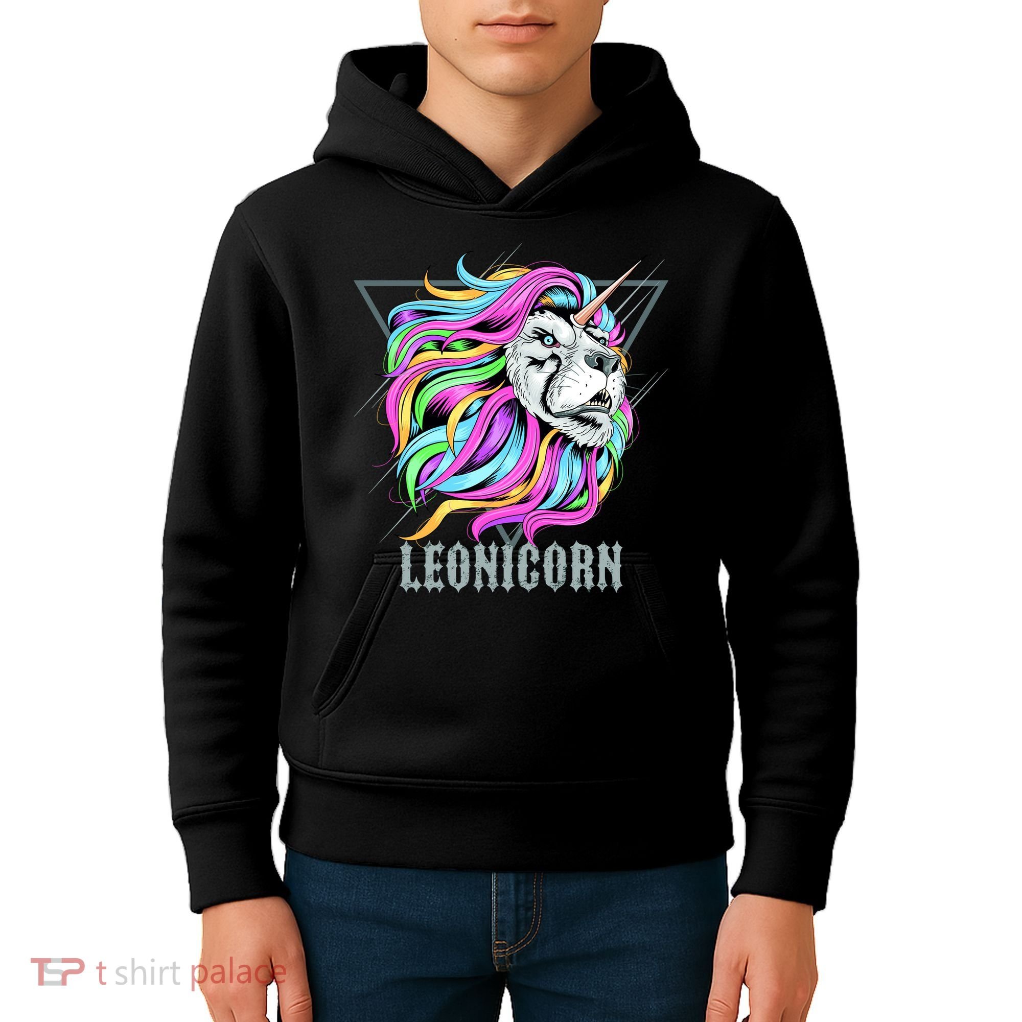 Leo Leonicorn Funny Unicorn Zodiac Sign Kids Hoodie