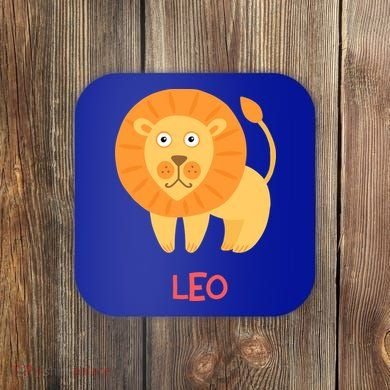 Leo Lion Zodiac sign Cute Coaster