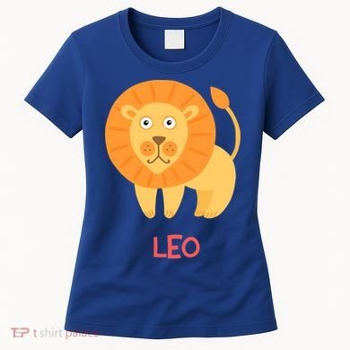 Leo Lion Zodiac sign Cute Women's T-Shirt