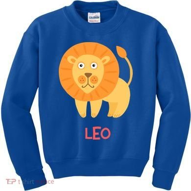 Leo Lion Zodiac sign Cute Kids Sweatshirt