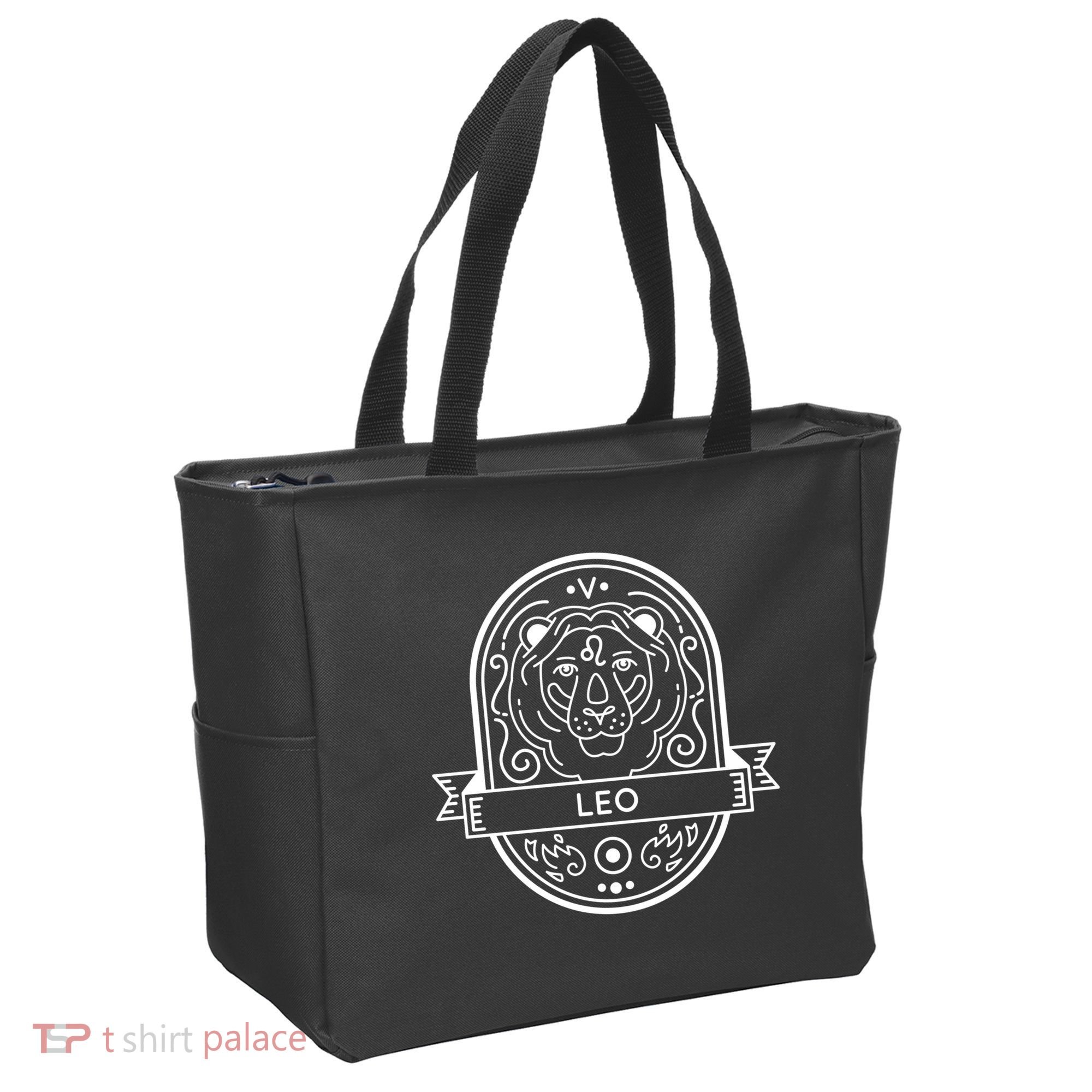 Leo Zodiac Symbol Design Tote Bag