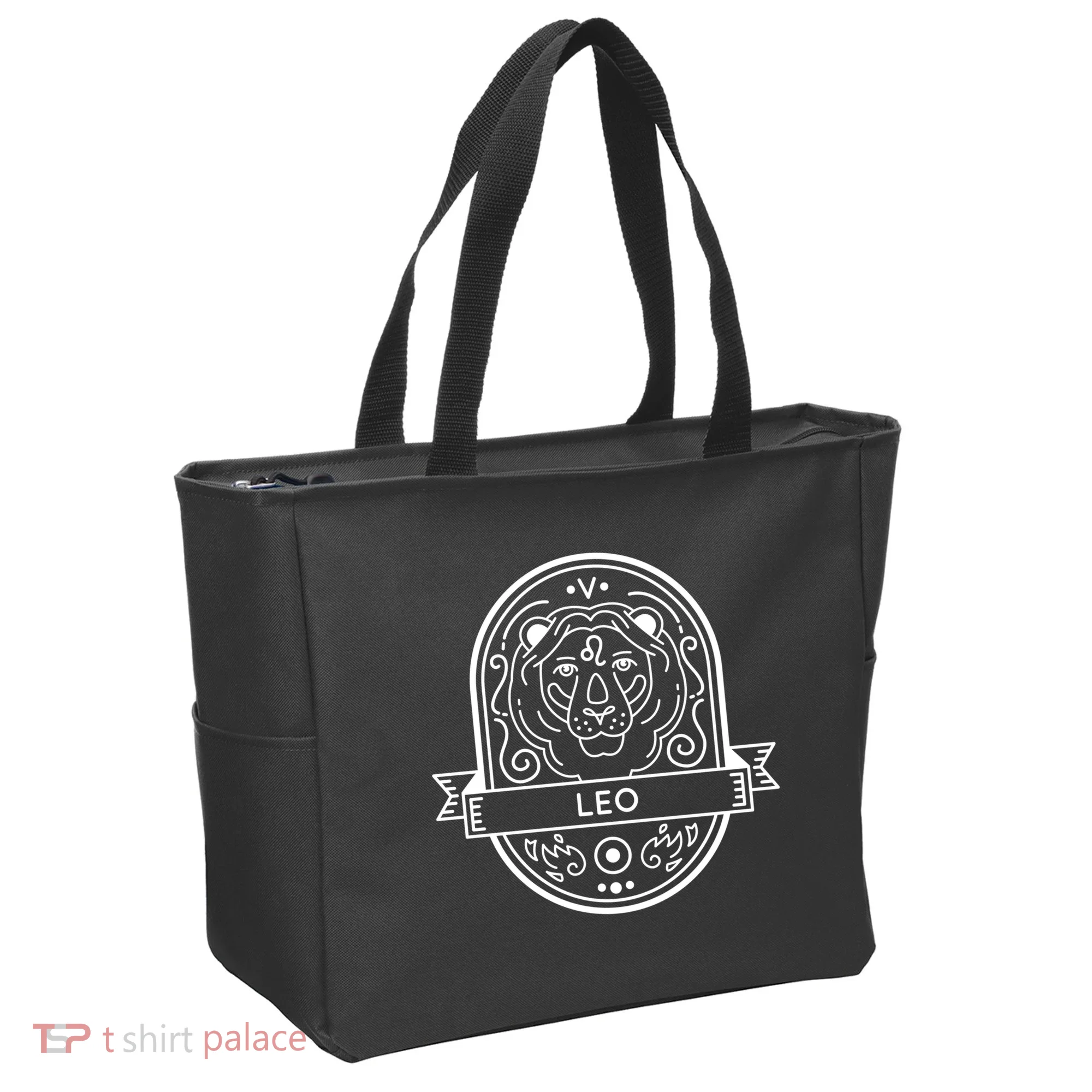 Leo Zodiac Symbol Design Tote Bag