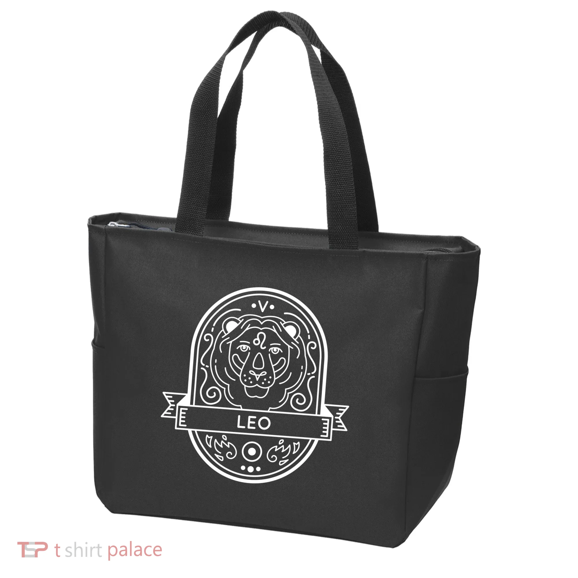 Leo Zodiac Symbol Design Tote Bag