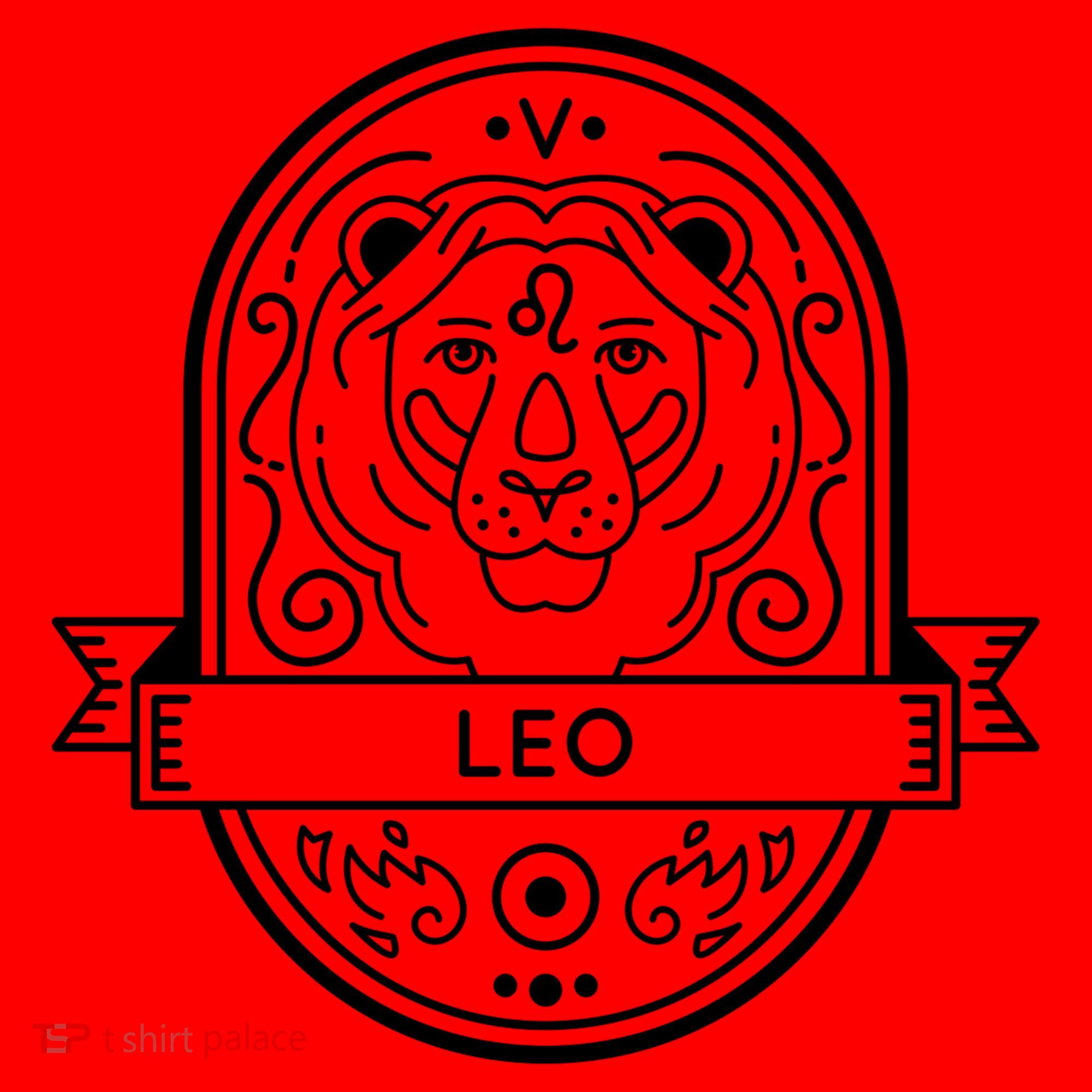 Leo Zodiac Symbol Design Santa Hat