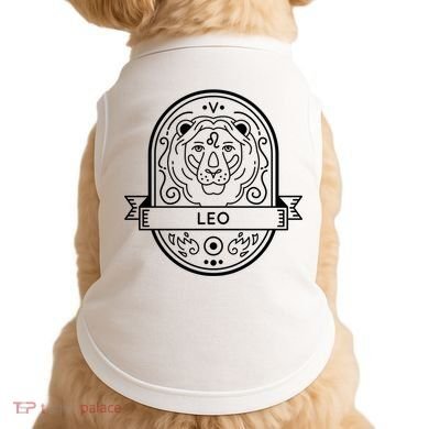 Leo Zodiac Symbol Design Doggie Tank