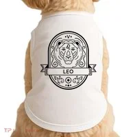 Leo Zodiac Symbol Design Doggie Tank thumb 0