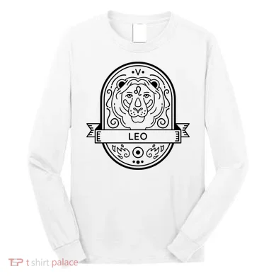 Leo Zodiac Symbol Design Long Sleeve Shirt