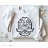 Leo Zodiac Symbol Design Sweatshirt thumb 2