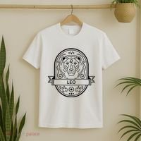 Leo Zodiac Symbol Design T-Shirt thumb 2