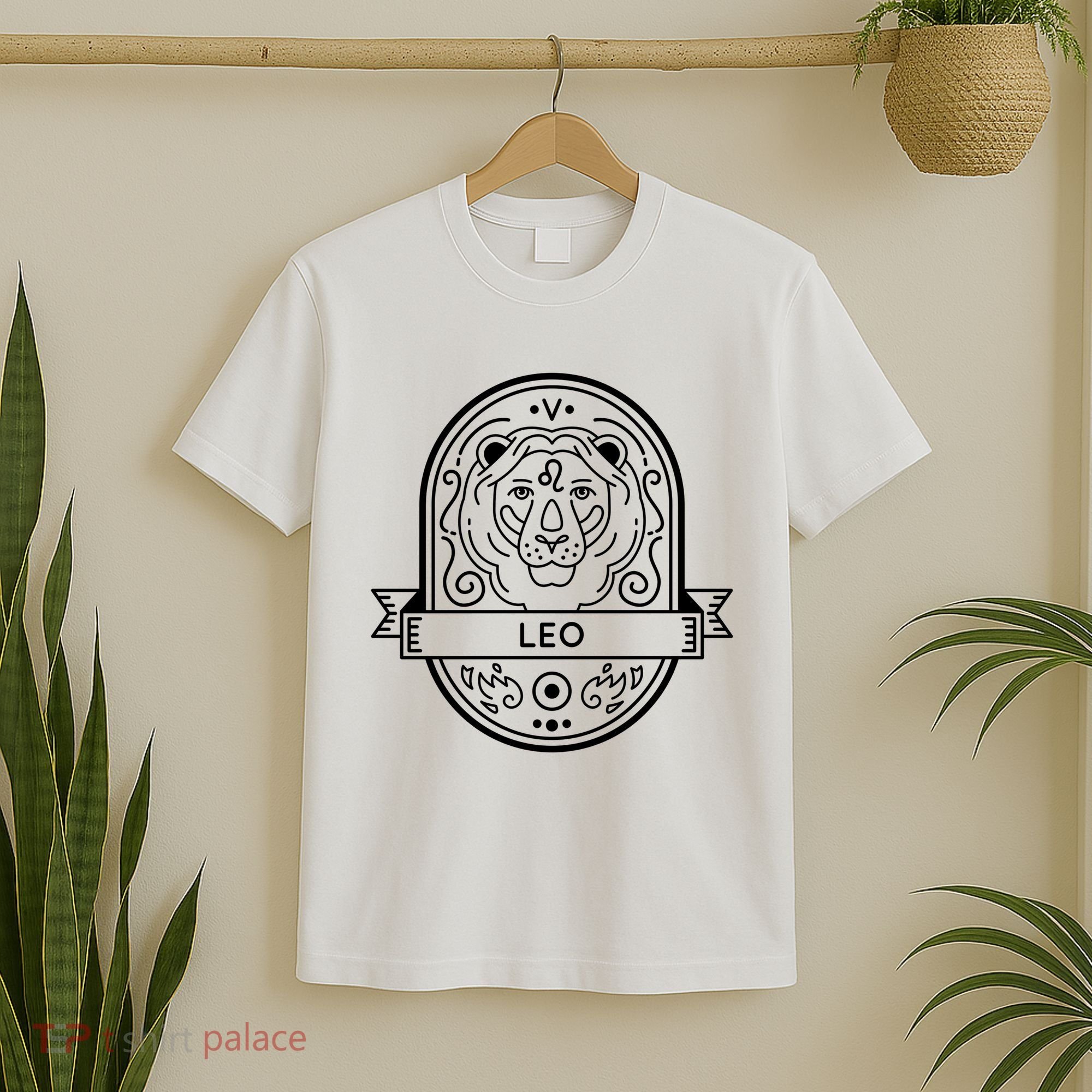 Leo Zodiac Symbol Design T-Shirt