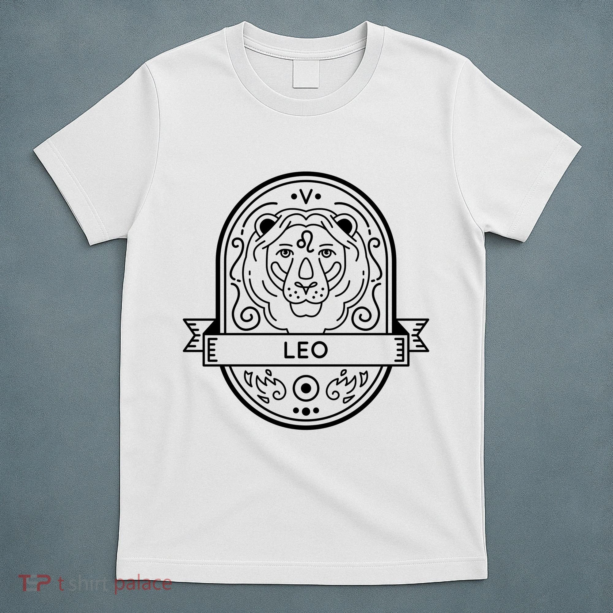 Leo Zodiac Symbol Design T-Shirt