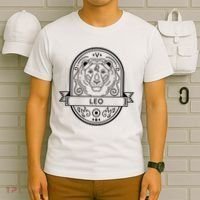 Leo Zodiac Symbol Design T-Shirt thumb 6