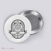 Leo Zodiac Symbol Design Button thumb 0