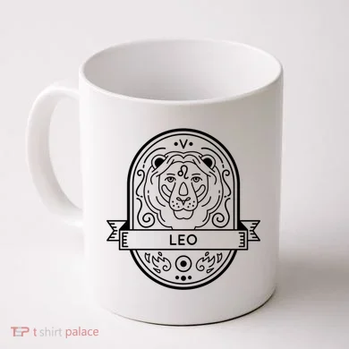 Leo Zodiac Symbol Design Coffee Mug