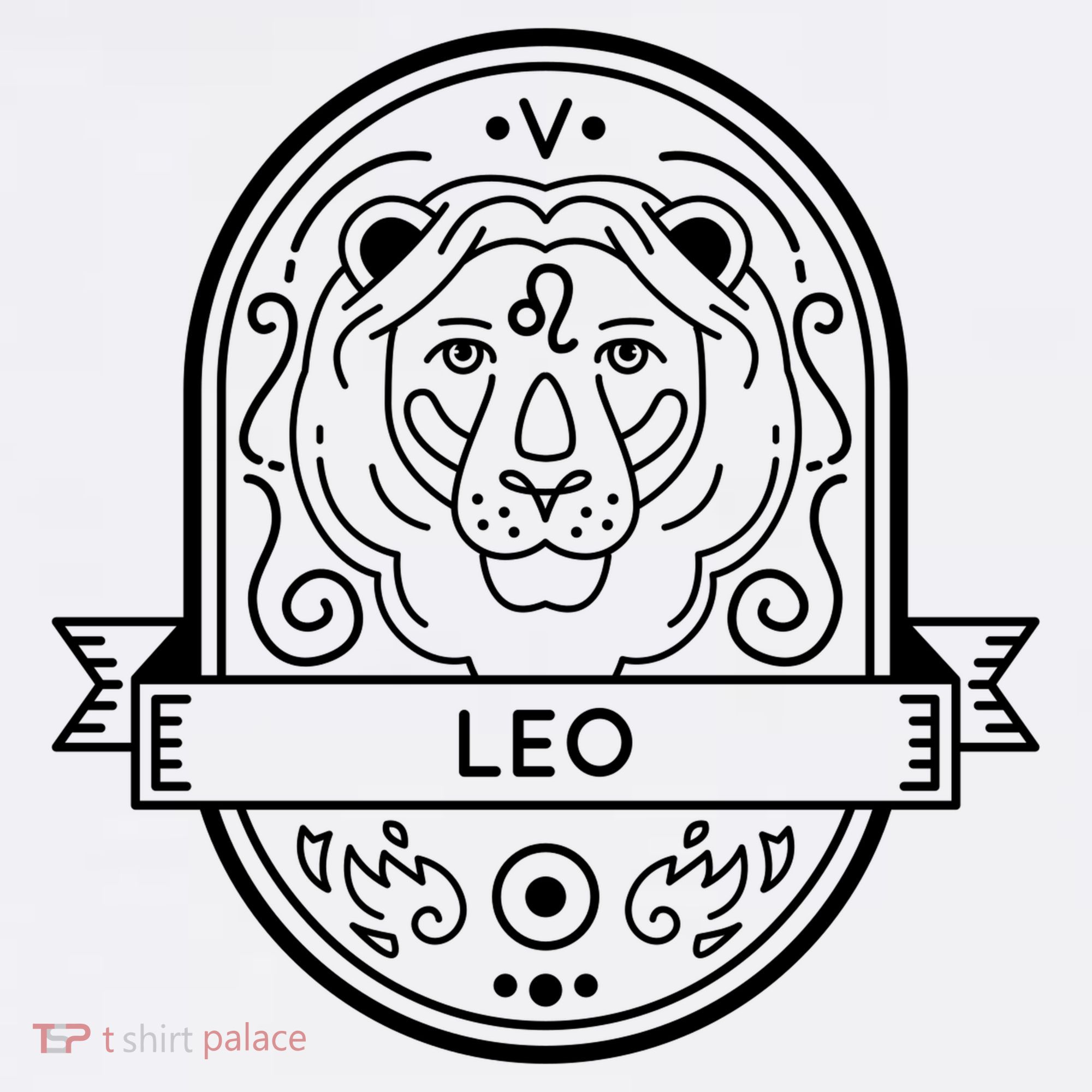 Leo Zodiac Symbol Design Coffee Mug