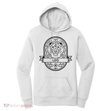 Leo Zodiac Symbol Design Women's Hoodie