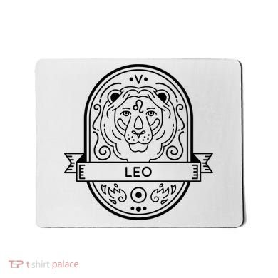 Leo Zodiac Symbol Design Mousepad