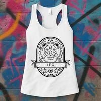 Leo Zodiac Symbol Design Women's Tank Top thumb 3
