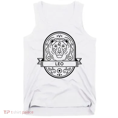 Leo Zodiac Symbol Design Tank Top