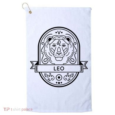 Leo Zodiac Symbol Design Golf Towel