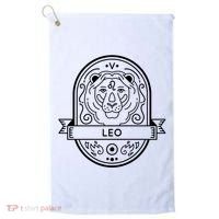Leo Zodiac Symbol Design Golf Towel thumb 0