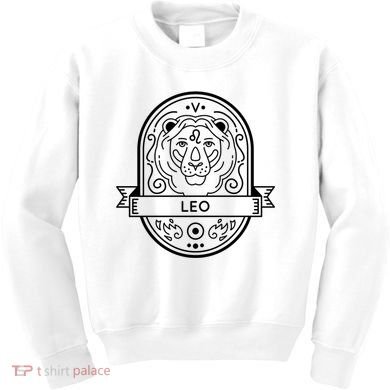 Leo Zodiac Symbol Design Kids Sweatshirt