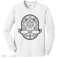 Leo Zodiac Symbol Design Kids Long Sleeve Shirt thumb 0