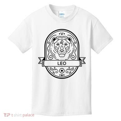 Leo Zodiac Symbol Design Kids T-Shirt