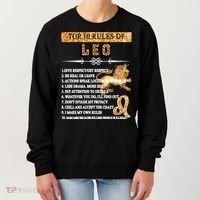 Leo Zodiac Top 10 Rules Of Leo Women's Sweatshirt thumb 0