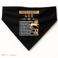 Leo Zodiac Top 10 Rules Of Leo USA-Made Doggie Bandana thumb 0