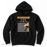 Leo Zodiac Top 10 Rules Of Leo Hoodie thumb 0