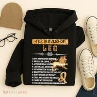 Leo Zodiac Top 10 Rules Of Leo Hoodie thumb 4